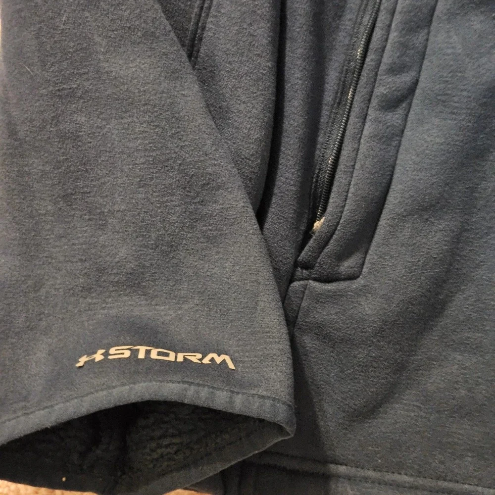 Under Armour UA Storm XXL Blue Fleece Full‎ Zip Coat Jacket